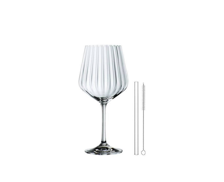 Tastes Good 4 bicchieri da gin tonic + cannucce - Nachtmann - immagine 5